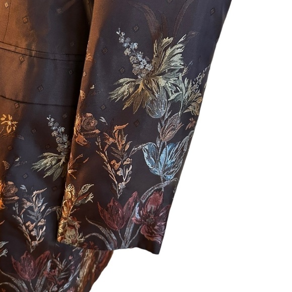 Whistles Brown Long Blazer with Floral Embroidery 4 - Picture 8 of 8